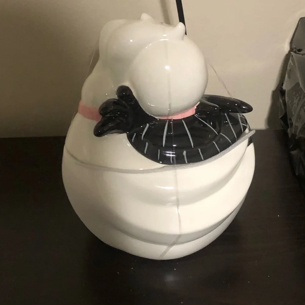 Disney Jack Skellington Zero Nightmare Before Christmas Cookie Jar Ceramic 10x8